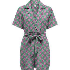 Only Broek Onlnova Life Vis Vera Playsuit 15323208 Deep Mint/522 Vibran Dames Maat - XS