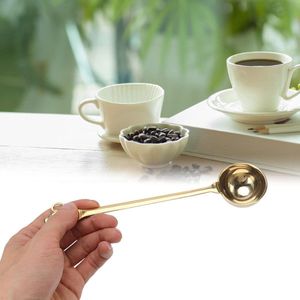 Roestvrij Staal Koffiepoeder Eetlepel-Theepot Lepel met Lange Steel Goud-Gouden Schep voor Theeketel met Lange Steel-Tafellepel Maatlepel Waterkoker Pot-Titomate .