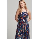 Superdry - Vintage Cami Maxi Jurk - Blauw - Vrouw