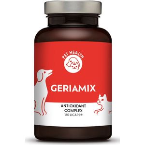 Pet Health - Geriamix® - 180 capsules - Antioxidant met astaxanthine (AstaReal®) - Voor Kat & Hond