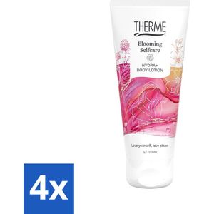 4 x Therme - Blooming Selfcare - Bodylotion - Hydraterend - Verzorgend - 200ml - Lichaamslotion - Hydraterende Lotion - Verzorging - Bloemenparfum - Jasmijn