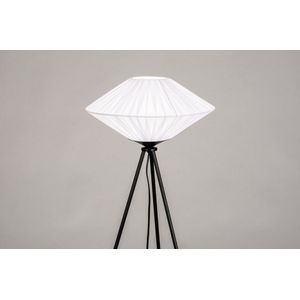 Lumidora Vloerlamp 74159 - E27 - Zwart - Wit - Metaal - 63 cm