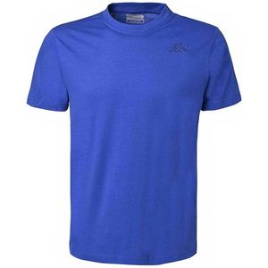 Kappa - Cafers - T-shirt - Koningsblauw - Slim Fit