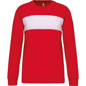Herensweater met lange mouwen 'Proact' Red/White - S