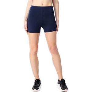 Bellivalini Dames Leggings - Sport - Vrijetijdsbroek - Korte - Katoen - Donkerblauw - M - BLV-BLV50-186-LE