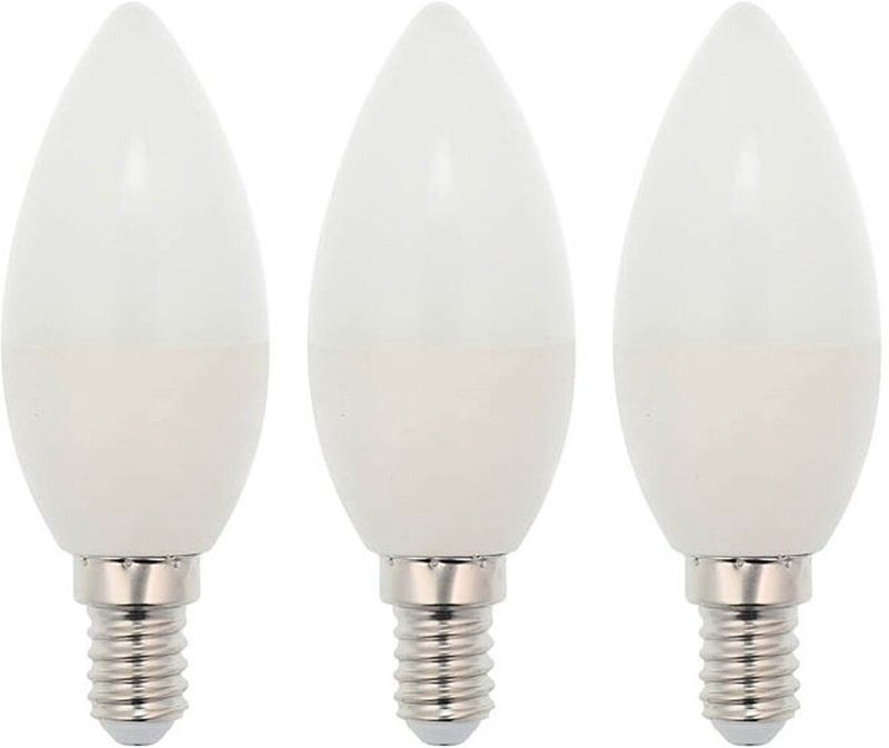 VITO LED Kaarslamp C37 E14 - 7W (vervangt 50W) - 533lm - 6400K - 220-240V - Ø37mm - Energiezuinig - 3 stuks
