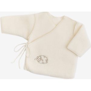 WOLLIES Amsterdam Overslagtruitje - 100% Merinowol - Maat 56 - Wit