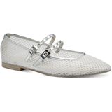 TAMARIS - Ballerina's - Zilver - Leer