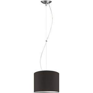 Home Sweet Home hanglamp Bling - verlichtingspendel Deluxe inclusief lampenkap - lampenkap 25/25/19cm - pendel lengte 100 cm - geschikt voor E27 LED lamp - chocolade