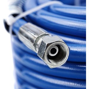 Rosfix TPU vezelverfspuitslang 15m blauw + Rosfix PaintPatron 3in1 1L onderhouds- en reinigingsvloeistof voor verfspuit