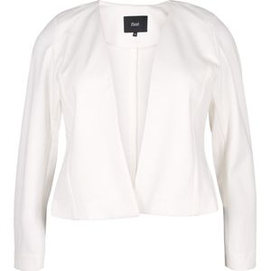 ZIZZI JMADDIE L/S SHORT BLAZER Dames Blazer - Off-white - Maat 44