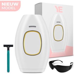 Laser Ontharingsapparaat - IPL Ontharing Apparaat - Epileerapparaat Dames - Inclusief Beschermbril & Scheermes & Ebook - Wit