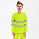 Engel - Safety T-shirt - Hi-vis Yellow - Lange Mouwen - Dames