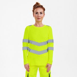Engel - Safety T-shirt - Hi-vis Yellow - Lange Mouwen - Dames