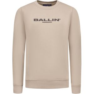 Ballin Amsterdam - Original Logo Sweater - Taupe - Regular Fit - Crewneck