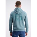 GABBIANO hoodie met backprint blauw