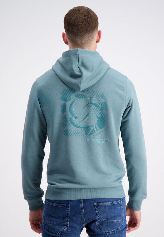 GABBIANO hoodie met backprint blauw