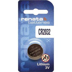 Renata Lithium Batterij - Knoopcel - CR2032 - 1 stuks - 3V - Made in China