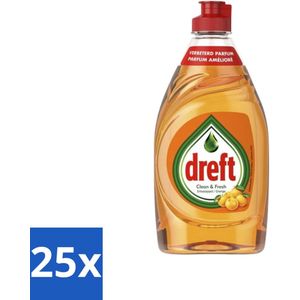 Dreft - Clean & Fresh - Handafwasmiddel - Sinaasappel - 383 ml - Bulkverpakking - 25 stuks