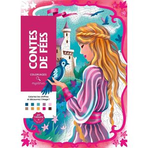Coloriages Mystères Contes de Fées - Kleuren op nummer Kleurboek voor volwassenen - hachette heroes