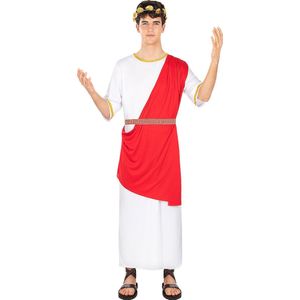Funidelia | Romeins Kostuum voor mannen  Rome, Gladiator, Centurion, Cultuur & Tradities - Kostuum voor Volwassenen Accessoire verkleedkleding en rekwisieten voor Halloween, carnaval & feesten - Maat M - L - Bruin