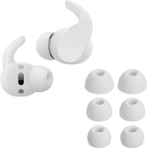Siliconen Oordopjes voor Beats Fit Pro - Wit - 3 Maten - In-Ear Oortjes Cover
