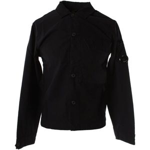 C.p. Company - Lichte Jas - Blauw - 100% Katoen