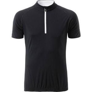 Fusible Systems - Heren James and Nicholson Half Zip Fietsshirt (Zwart/Wit)