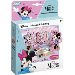 Totum Disney classics Minnie Mouse figuren versieren met strass steentjes - creatief knutselpakket