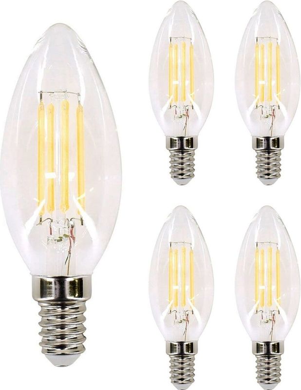 Bemko Premium LED Lamp E14 - vervangt 30W (4W) - 440lm - 2700K Warm Wit - 230V - 5 stuks