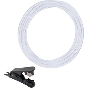 8 m PTFE-slang (4 mm OD 2 mm ID) met slangsnijder - accessoires voor 3D-printer-extruder (175 mm 3D-printerfilament)