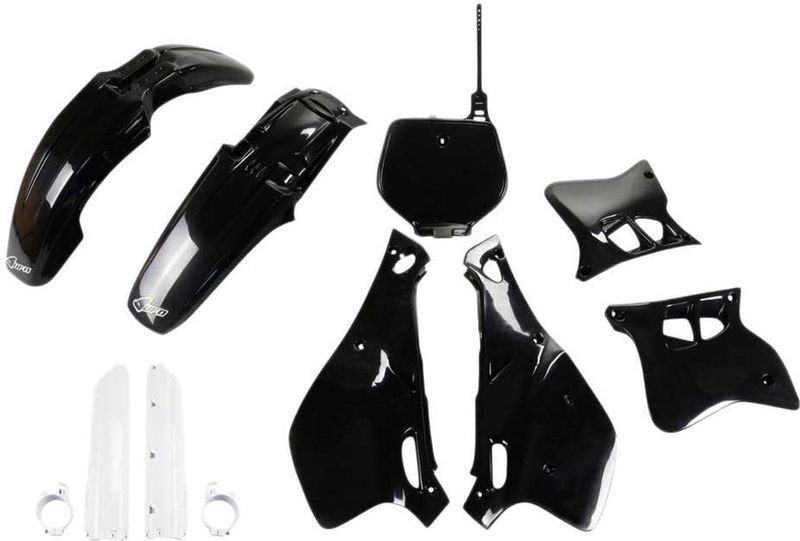 Ufo Yamaha Yz 125/250 1993-1995 Yakit295f-001 Fork Protectors & Plastic Set Zwart