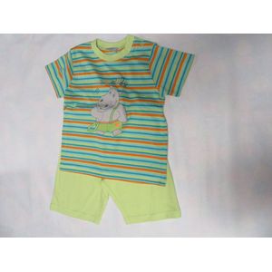 Wiplala - Zomer pyjama - Jongen - Streep - Nijlpaard -  4 jaar  104