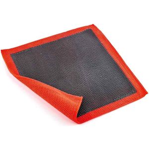 Autowas modderdoek - Autowashandschoen Autodetailing - Autoreinigingstool - 12 inch - Synthetische kleivlekverwijderaar Klei-scrubber - voor autodetailing, krasvrije autoverzorging, detailpolijsten (rood)