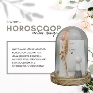 Gempops horoscoop – Steenbok sterrenbeeld – keuze 12 soorten edelstenen - persoonlijk gift - cadeau - ambachtelijk handwerk – gemstones