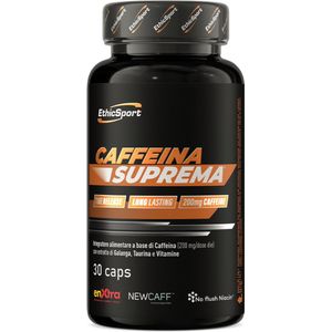 EthicSport - Cafeïne pillen - Caffeina Suprema® - 30 capsules - Vegan, glutenvrij en getest op doping