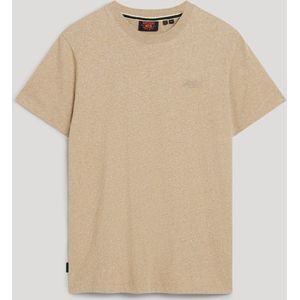 Organic Cotton Essential Logo T-Shirt Tan Brown Fleck Marl (M1011245A - 9XE)