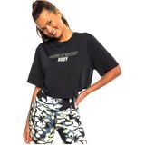 Roxy - Beach Bound - T-shirt - Zwart - Boxy Fit - Korte Mouwen