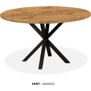 Maxfurn - Eettafel rond | Zeer krasvast | Kleur: Mango | diameter 130cm