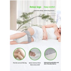 Orthopedisch Rebound Geheugen Kussen voor Knie en Been – Verstelbaar Beenkussen voor Pijnverlichting, Slaapondersteuning en Moederschap