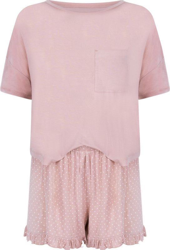 Hunkemöller - Jersey Pyjamaset - Roze