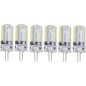 6Pcs GY6.35 Led-lampen 5W AC 12V Warm Wit 2700 Tot 3000K - Wit 6000 Tot 6500K - 500LM 72LED Gloeilampen voor Thuiskantoor - Led-lampen .