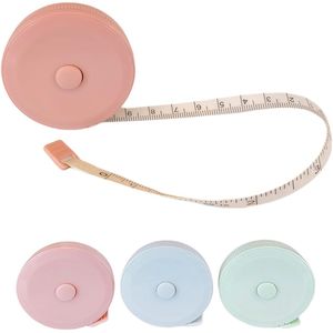 kleurrijke intrekbare meetlinten - 60 inch/150 cm - Naai en lichaamsmeetlinten - 3 stuks