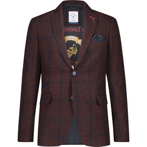 AFNF | Blazer big check theater | Heren | Chili Red | | 54