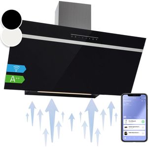 Klarstein Ava 90 Afzuigkap - 90 Cm Wandkap - Wifi - A++ - 515 M³/H - Touch Bediening - Zwart