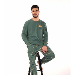 Heren Pyjama Mini Boss (Groen)