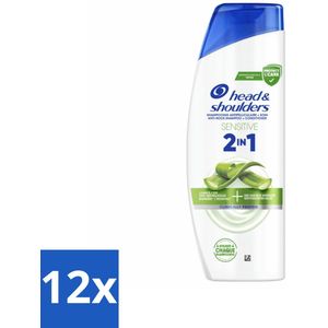 Head & Shoulders – 2-in-1 – Sensitive – 300 ml - Voordeelverpakking - 12 stuks
