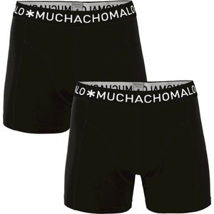 Muchachomalo Basiscollectie Jongens Boxershorts - 2 pack - Zwart - 122/128
