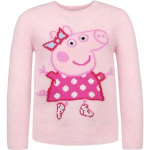 Peppa Pig - Lichtroze trui voor meisjes, lekker warm / 104