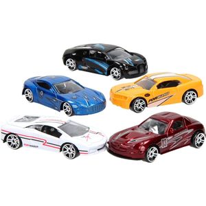 Super cars 5 stuks Die cast auto's in doos